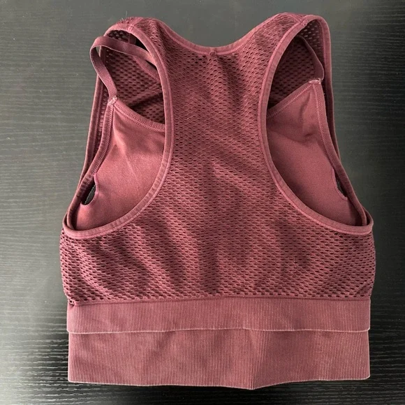 Mesh Pink Crop Top - Picture 2 of 5